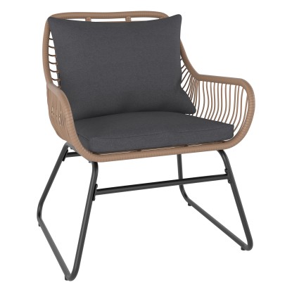 Balkonska garnitura Willmar 3-delna poliratan bež