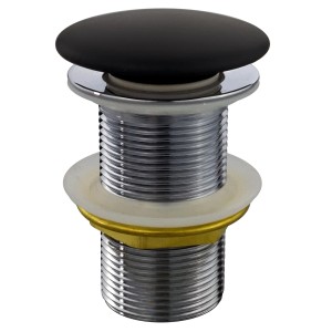 Aquaart Sifon za umivalnik Klik-klak brez preliva črna