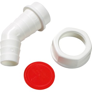 Natični nastavek za kotno cev 30,3 mm (G1) Ø 20 mm - Ø 24 mm Bel