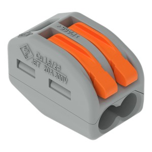 Wago Sponka z vzvodom, Ø 0,08 mm - 4 mm, 2-polna, 5 kosov