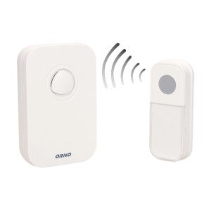 Orno Brezžični zvonec Fado DC baterijski bel