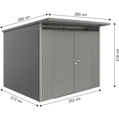Biohort Vrtna lopa AvantGarde kremenasto siva vel. A6: 260 cm x 260 cm.