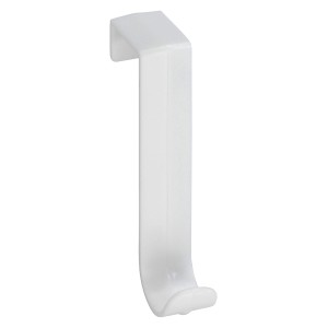 Wenko Vratna garderobna kljukica Plastika Komplet 5 kosov 1,5 x 8 x 4 cm