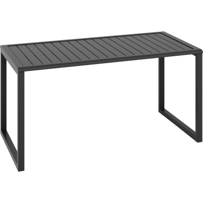 Sedežni in jedilni komplet Tamworth 4-delni aluminij antracitno siva