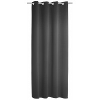 Zavesa z obročki Blackout Mia črna 245 cm x 140 cm