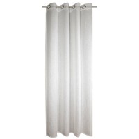 Zavesa s kovinskimi očesci Struktur Krem 245 cm x 140 cm