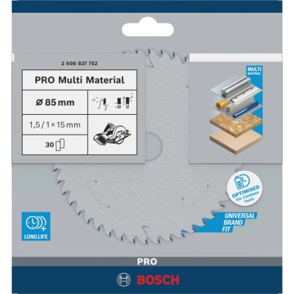 Bosch List krožne žage za akumulatorske žage Standard for Multi Material