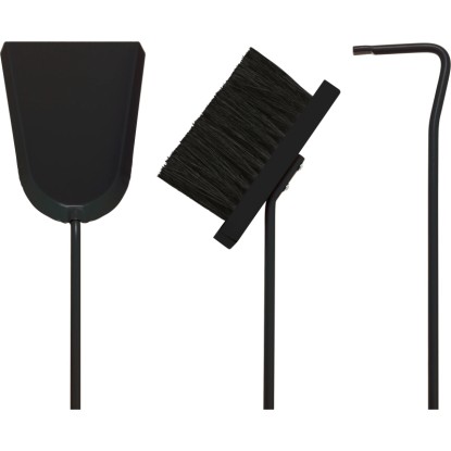 CMI Pribor za kamin 4-delni črn