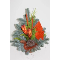 Nagrobni lonec Nobilis, pribl. 15 cm, oranžen
