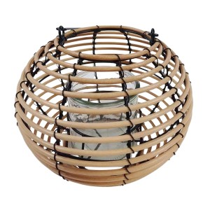 Boltze Svečnik Heather 18 cm x 21 cm x 2 cm natur