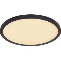 Globo LED-stropna svetilka Sapana Ø 42 cm Črna