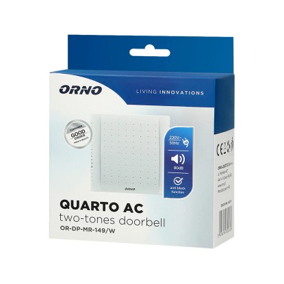 Orno Dvotonski zvonec Quarto Mini AC 230 V bel