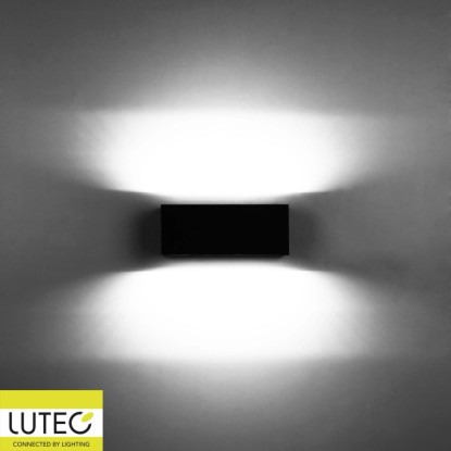 Lutec LED zunanja stenska svetilka Gemini antracitna