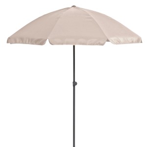 Balkonski senčnik Hernando Ø 200 cm Bež s potisno funkcijo Push-Up
