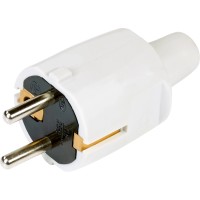 Vtič z zaščitnim kontaktom PVC sive barve
