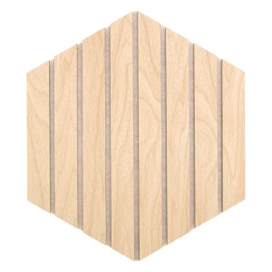 Circle of Life Akustični panel hrastov dekor bež 26 x 2,1 x 30 cm 3 kosi