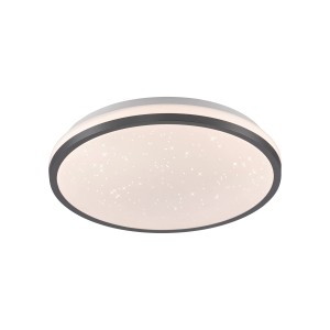 Just Light. LED stropna svetilka Kyle črna Ø 28 cm