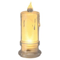 Dekorativna LED sveča Ø 4,7 cm x 11 cm transparentna
