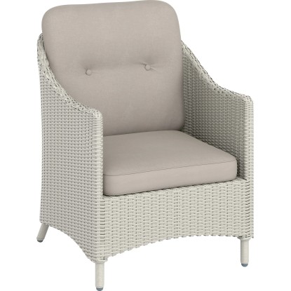 Gulfport Sedežna garnitura iz ratana 4-delna siva