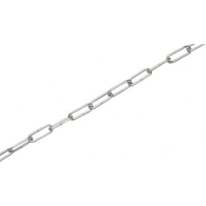 Okrogla jeklena veriga pocinkana Ø 4 mm (C40) metrsko blago