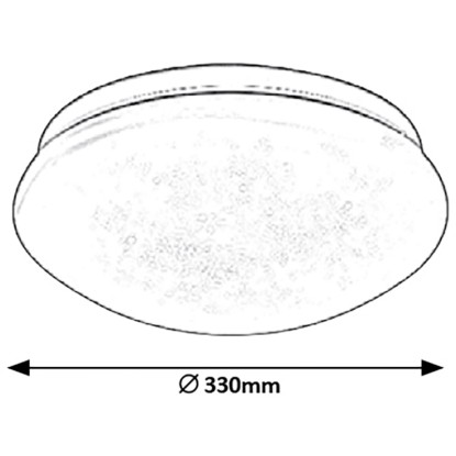 Rabalux LED Stropna svetilka Lucas 18 W/230 V