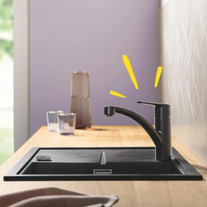 Grohe QuickFix Enoročna armatura za pomivalno korito Start črna