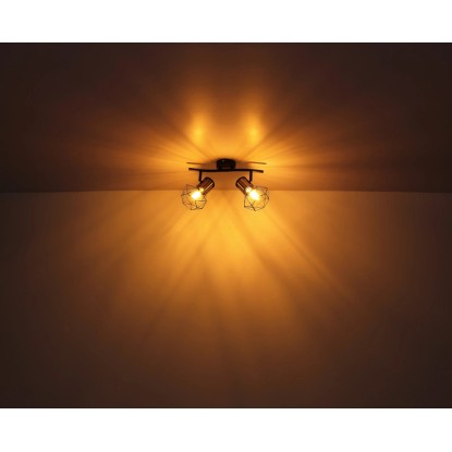 Globo Reflektor Priska 1-plamenski črna mat 130 x 165 mm