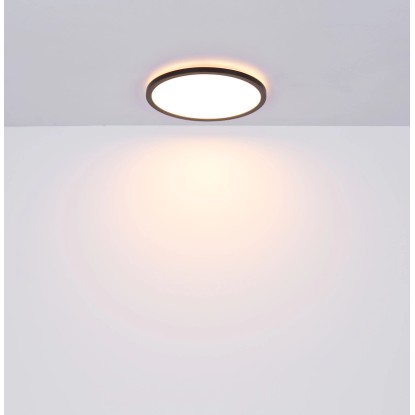 Globo LED-stropna svetilka Sapana Ø 42 cm Črna