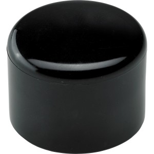 Hettich Čep za okrogle cevi Ø 30 mm iz umetne mase črn 4 kos