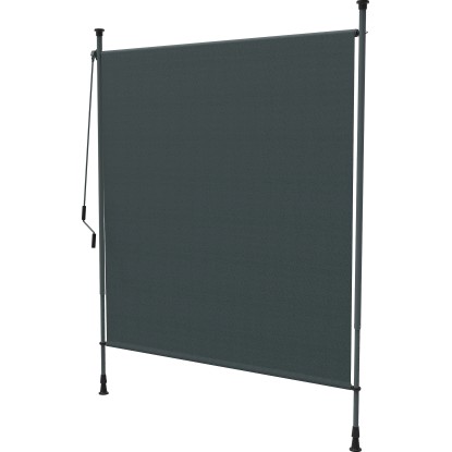 Navpična markiza 150 cm x 300 cm antracitna za vpenjanje