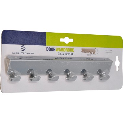Siro Vratna garderoba 2303 Kovina Krom Sijajna Dolžina 240 mm Samolepilna