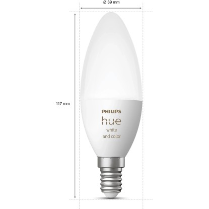 Philips Hue E14 Enojno pakiranje White & Color Ambiance 470 lm