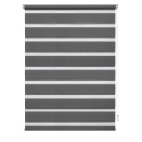 Gardinia Dvojni rolo EasyFix z montažno tirnico 90 cm x 150 cm antracit