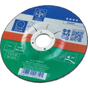 LUX-TOOLS Rezalna plošča 125 mm kolenasta za kamen