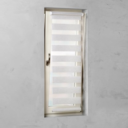 Cocoon Easy Fix dvojna dnevna rolo zavesa lan 45 cm x 150 cm