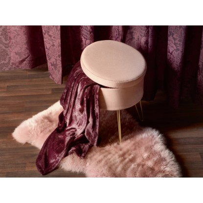 Odeja iz flisa Blush Bordeaux Temno vijolična 150 cm x 200 cm