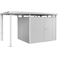 Biohort Stranska streha za vrtno hiško HighLine 3 srebrna kov. 150x235x222 cm