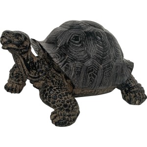 Vrtna figura želva 9 cm temno siva