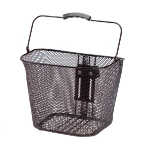 Nakupovalna košarica za kolo City sprednja črna