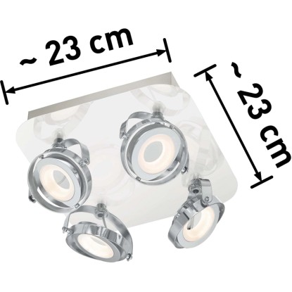 LED-reflektor s 4 sijalkami Montaro