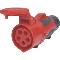 CEE Spojnica 5-polna IP44/IP54 16 A 400 V Rdeča/črna