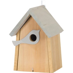 Valilnica iz s figuro ptice FSC® rjava-svetlo siva