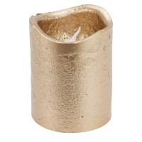 Sveča z utripajočo LED-osvetlitvijo in časovnikom 5 cm x 5 cm x 6,5 cm zlata
