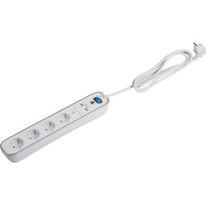 Namizni električni razdelilnik s 4 vtičnicami in USB-priključkom