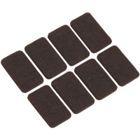 Klobučevinasti drsniki samolepilni 22 mm x 36 mm 8 kosov Rjave barve