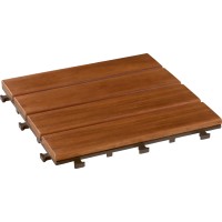 Plošče na klik iz lesa akacije 6 kosov 30 cm x 30 cm