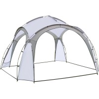 Prireditveni šotor Eldora svetlo siv 3,5 m x 3,5 m x 2,3 m