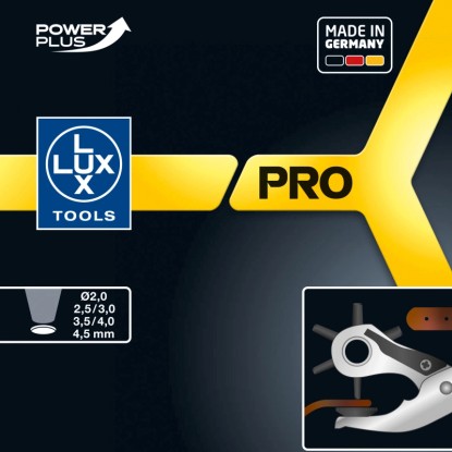 LUX-TOOLS PRO Revolverske klešče za luknje 250 mm Professional