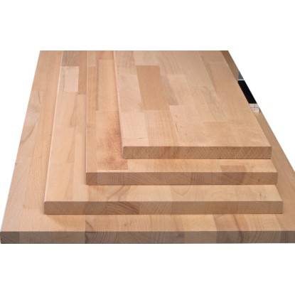 Lepljena plošča bukev 80 cm x 30 cm x 1,8 cm FSC®