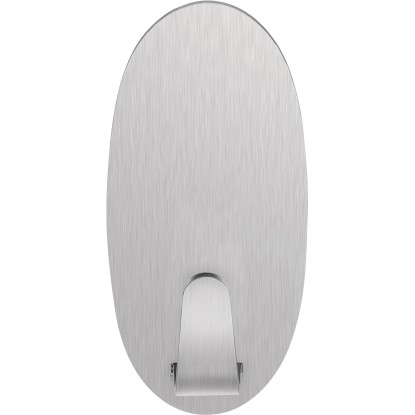 Tesa Samolepilna kljukica Nerjaveče jeklo Ovalna s 4 trakci Powerstrips Large